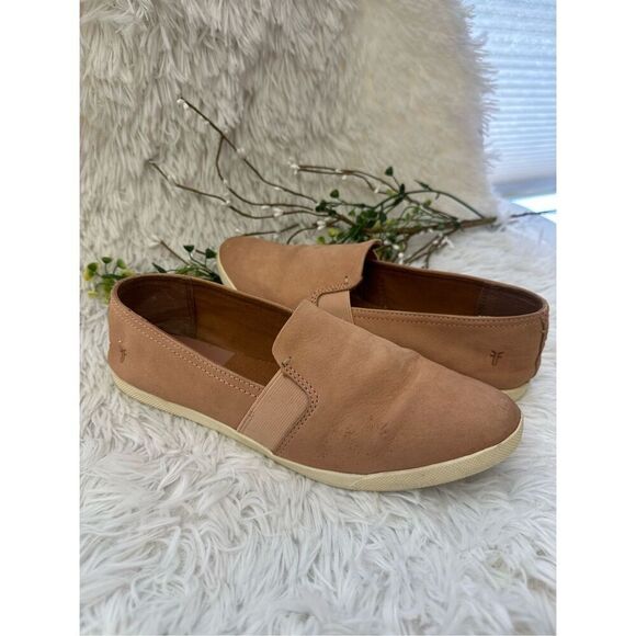 Frye Women’s Melanie Slip On Flat Shoes Peach Soft Leather size 9.5 M‎ - Picture 1 of 7